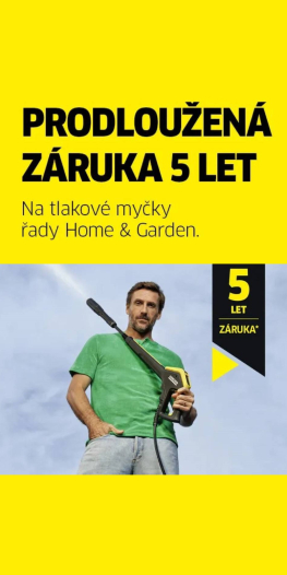 PRODLOUŽENÍ ZÁRUKY VYSOKOTLAKÝCH STROJŮ KÄRCHER AŽ NA 5 LET !