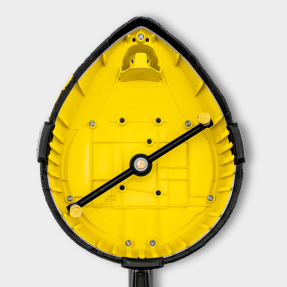 Dvě rotující trysky s plochým paprskem