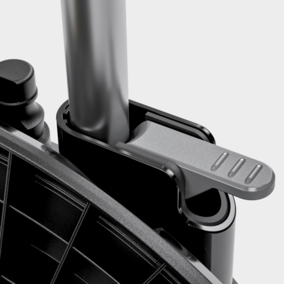 Rychloupínací páka pro zajištění teleskopické rukojeti