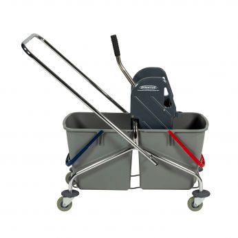 SPRINTUS - úklidový vozík chromovaný 2 x 27 l, 301114