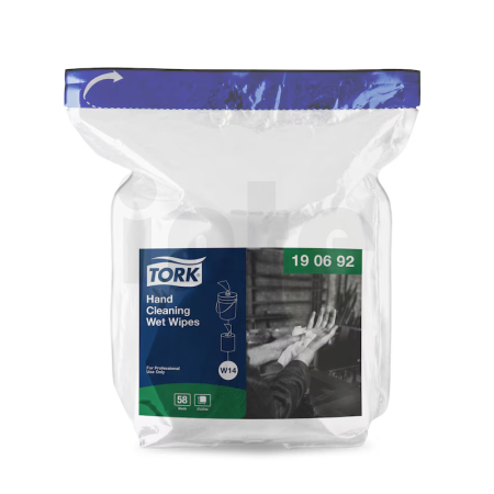 Tork vlhčené utěrky na ruce, W14, 4 bal. x 58 útržků 190692