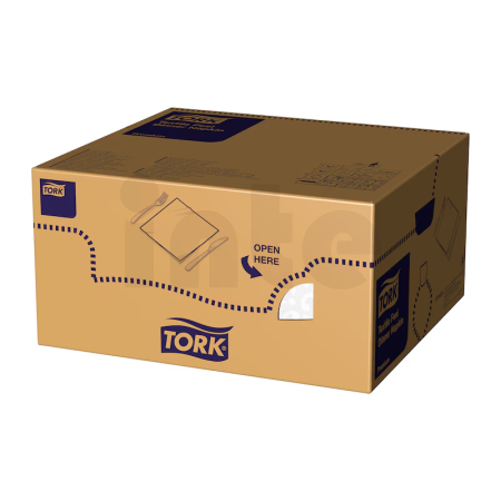 Tork Textile Feel Elegance bílý ubrousek-večeře, 1 vrstva, 10 bal. x 50 ks = 500 ks, 509413