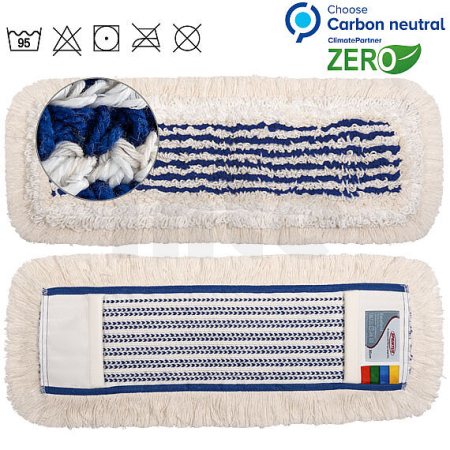 SPRINTUS - Excellent Profesionální kapsový mop z mikrovlákna a bavlny, 50 cm, bílý/modrý 302011