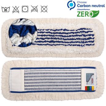 SPRINTUS - Excellent Profesionální kapsový mop z mikrovlákna a bavlny, 50 cm, bílý/modrý 302011