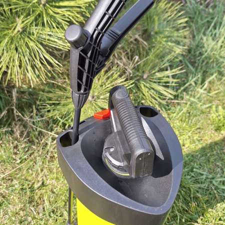 MESTO - e.FLORI Bateriový tlakový postřikovač 5 L, 1,5 baru, NBR, dutá kuželová tryska, nabíjecí kabel USB-C 3222R