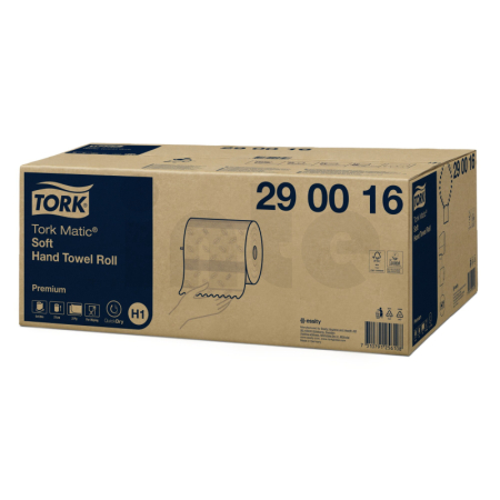 Tork Matic jemné papírové ručníky v roli, H1, 2vr, 6 rolí, 100 m, 290016