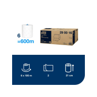 Tork Matic jemné papírové ručníky v roli, H1, 2vr, 100 m - 1 role 290016