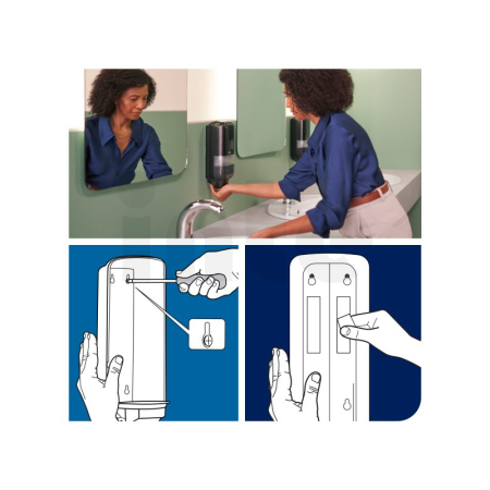 Tork dávkovač mýdla a dezinfekce na ruce, černý, S4, 564508