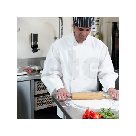 TORK Dávkovač na mýdla a dezinfekční prostředky na ruce s loketní pákou S4, černý, 564108