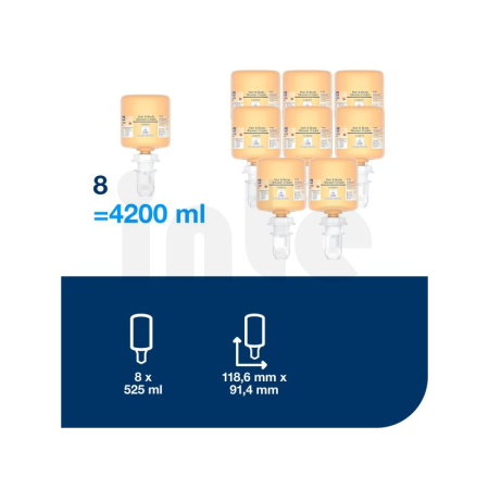 Tork Mini luxusní sprchový gel na vlasy a tělo S5, 8 x 525 ml, 425662