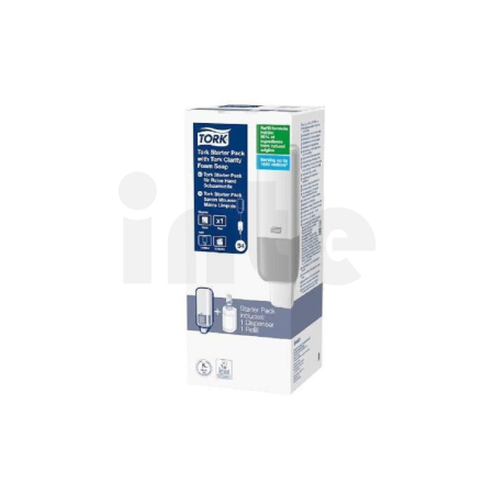 TORK startovací balíček s dávkovačem 564500 a mýdlem 520501 S4 S-BOX bílý, 964201