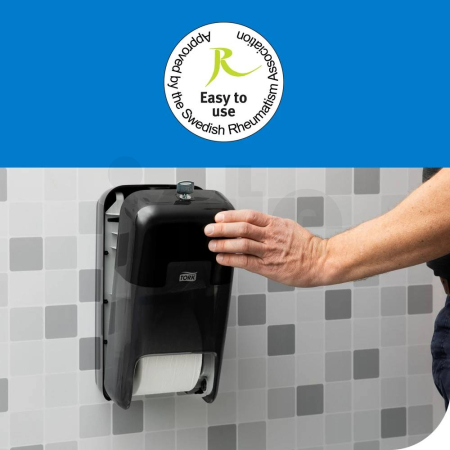 Tork OptiServe zásobník na 2 role bezdutinkového toaletního papíru, černý, T7, 558042