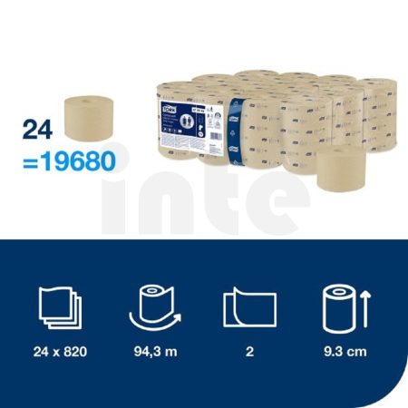 Tork OptiServe bezdutinkový toaletní papír natural, 2 vrs, T7, 24 rolí, 472640