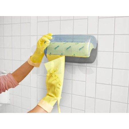 VILEDA - Houbová utěrka Quick'n Dry role žlutá, 25 cm x 10 m - 1 ks, 145632