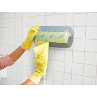 VILEDA - Houbová utěrka Quick'n Dry role žlutá, 25 cm x 10 m - 1 ks, 145632