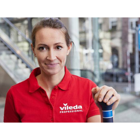 VILEDA - Swep r-Ergonomická násada Modrá, 105–190 cm - 1 ks 171342