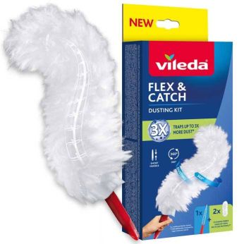 Vileda Flex&Catch prachovka s krátkou rukojetí 179432