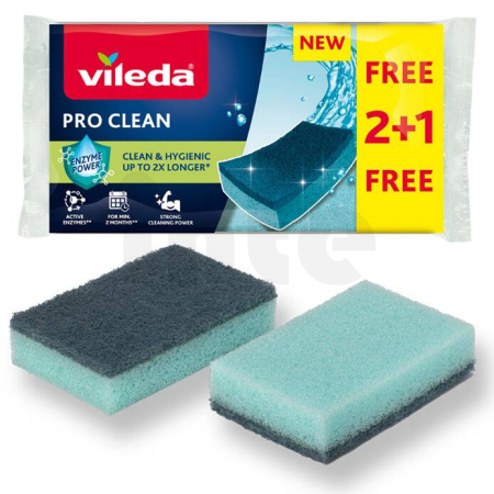 Vileda Pro Clean houbička 2+1ks 179248