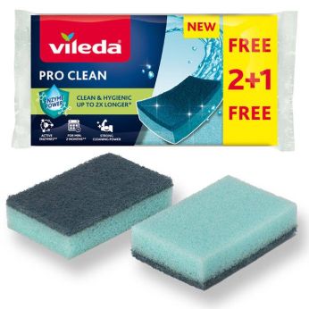Vileda Pro Clean houbička 2+1ks 179248