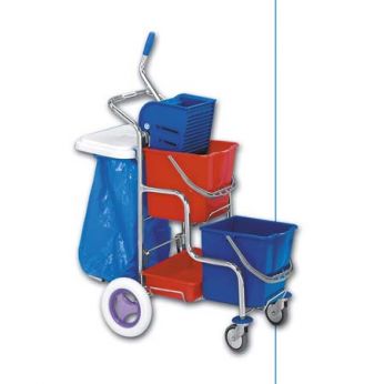 EASTMOP KAMZÍK 2x17 l úklidový vozík - držák pytle na odpadky 70 l