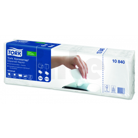 TORK bílý ubrousek do zásobníku Xpressnap® 9 000 ks, N4, 10840
