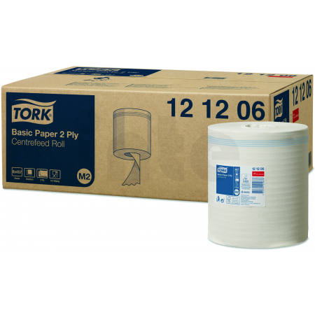 TORK Basic papírová utěrka 2vrstvá, M2 - 6 ks 121206