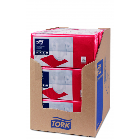 TORK bordeaux ubrousek – koktejlový 2 400 ks 477824