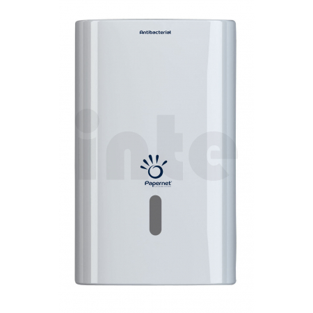 PAPERNET - Bílý zásobník skládaného toaletního papíru HYTECH INTERFOLD, antibakteriální - 416147