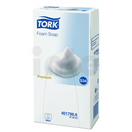 TORK - pěnové mýdlo, růžové, 800 ml, S4, 6 ks/karton - 470022